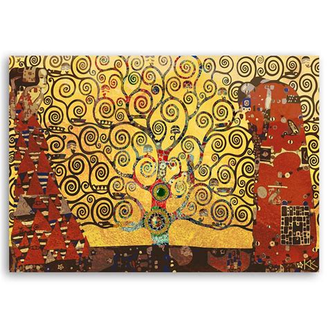 Leinwandbild Gustav Klimt Baum Des Lebens Wall Art De