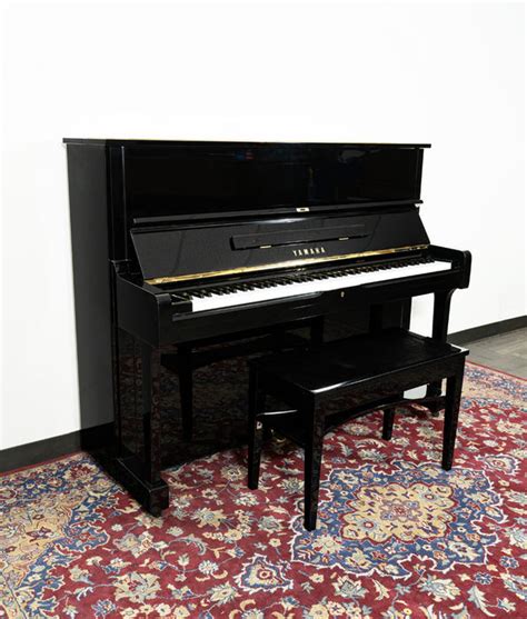 Upright Pianos Yamaha Yamaha 48 U1 Upright Piano Polished Ebony Sn 2201353 Used