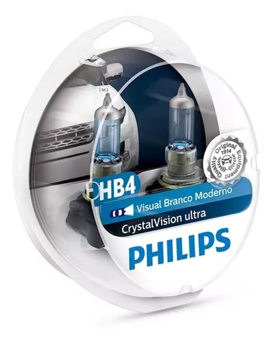 Par Lampada Philips Hb Crystal Vision Ultra K Pingos