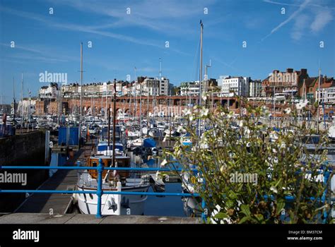 ramsgate kent uk seafront harbor harbour marina stock photo alamy