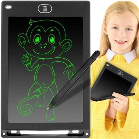 Digital Ritplatta F R Barn Flerf Rgad Lcd Tablet Penna Svart