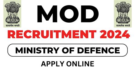 Ministry Of Defence Recruitment Apply Online