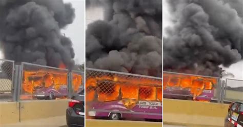 Callao Terrible Bus de transporte público SE INCENDIA en plena av