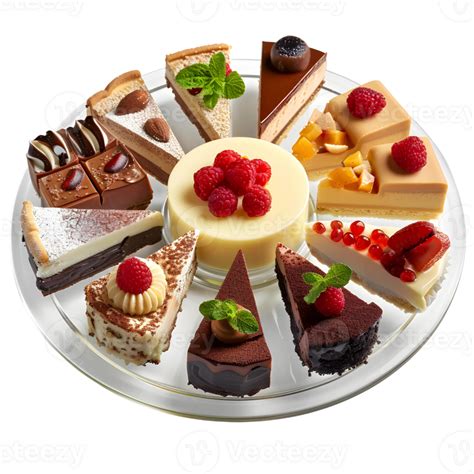 types  desserts arranged   dessert platter  png