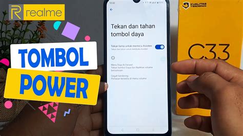 Cara Mengatur Tombol Power Di Hp Realme C Youtube