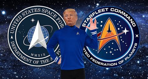 Logo Us Space Force Wyraźnie Inspirowane Star Trekiem Mobirankpl