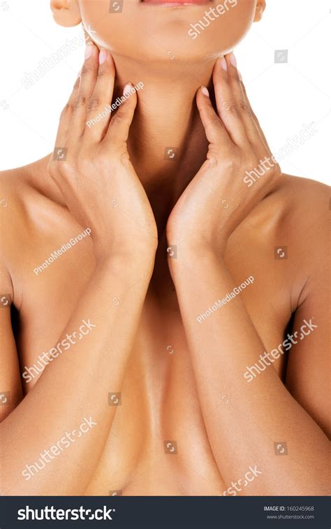 Beautiful Naked Women Covering Her Breasts Stock Photo Shutterstock