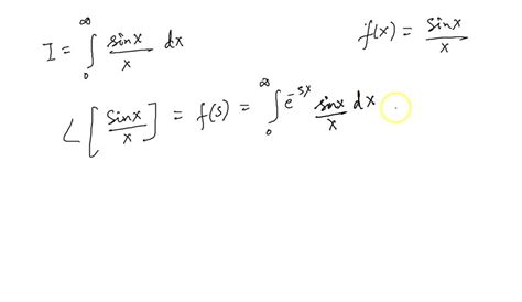 Solved Show That Integral To Infinity Sinx X Dx Converges