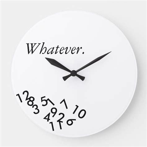 Whatever Clock Custom Wall Clocks Clock Diy Clock Wall