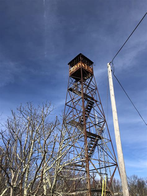 Abandoned forest service fire tower. The view from the top was ...