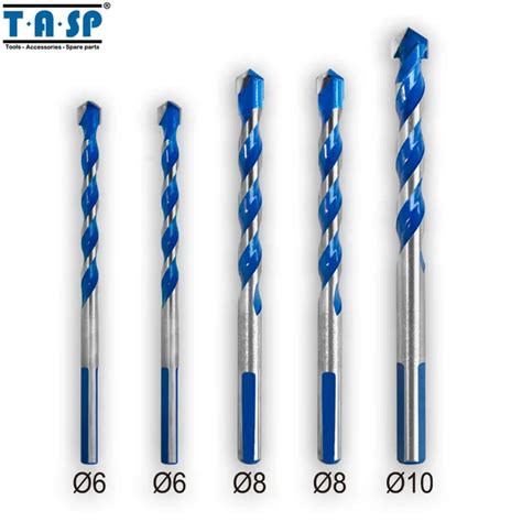 Tasp Multi Purpose Construction Drill Bit Set Carbide Tip For Masonry