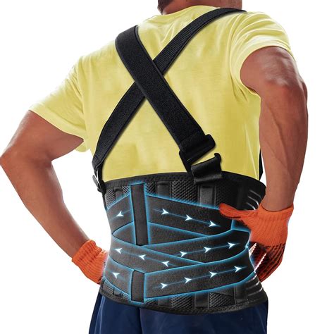 Buy Darlis Plus Size 4xl 5xl Work Back Brace With Removable Suspender