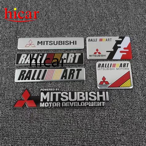 1Car Styling Accessories Emblem Badge Decal Sticker RALLIART Racing