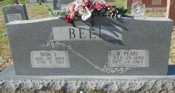 Rena Pearl Blankenship Bell M Morial Find A Grave