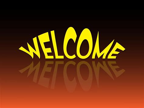 Premium Vector Welcome Reflected Vector Text Banner