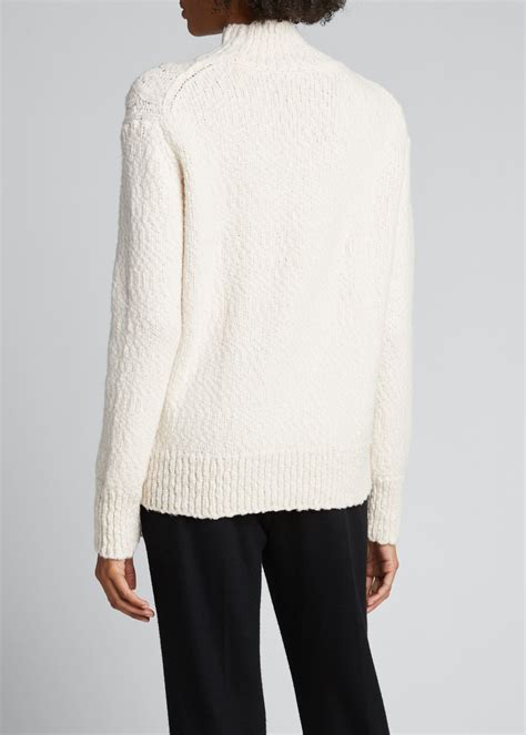 Vince Rising Cable Knit Turtleneck Sweater Bergdorf Goodman