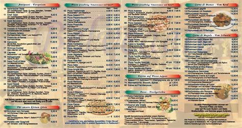 Menu at Belvedere pizzeria, Morschheim