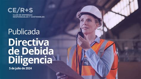 Publicada La Directiva De Debida Diligencia CE R S