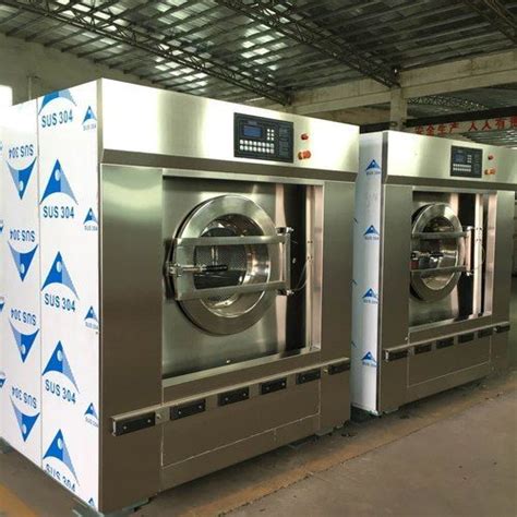 Manual Ss Front Loading Semi Automatic Commercial Washing Machine At