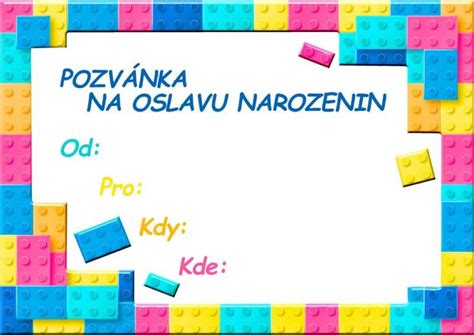 Pozvánka na narozeniny Prani k narozeninam eu