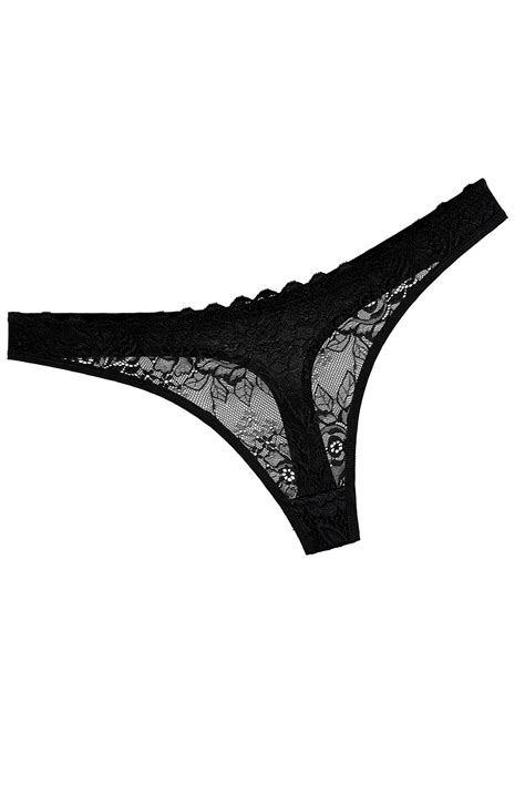 Женские трусики стринги 6568486 черный купить оптом в HappyWear.ru