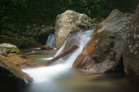 Wallpaper Air Terjun Batu Alam Lumut Sungai Margasatwa Kebun