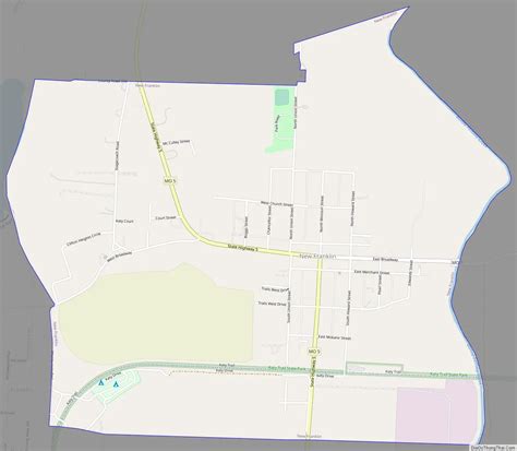 Map of New Franklin city, Missouri - Thong Thai Real