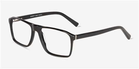 Barnett Rectangle Solid Black Full Rim Eyeglasses Eyebuydirect