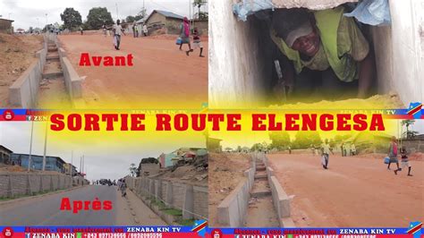 Travaux De La Sortie Route Elengesa Vers By Pass R Ussite Youtube