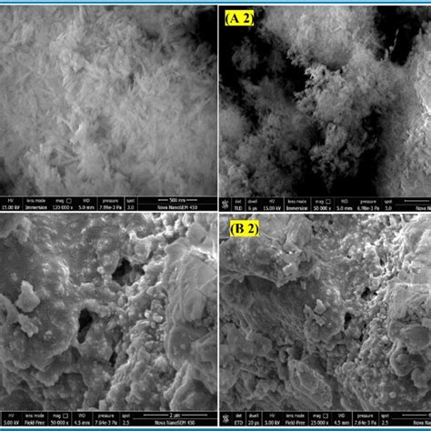 Sem Patterns Of Cuo Nps Before A And After Ionic Liquid Coating B