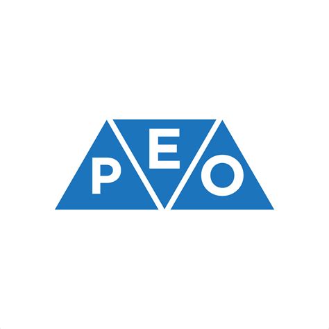 epo triangle shape logo design  white background epo creative