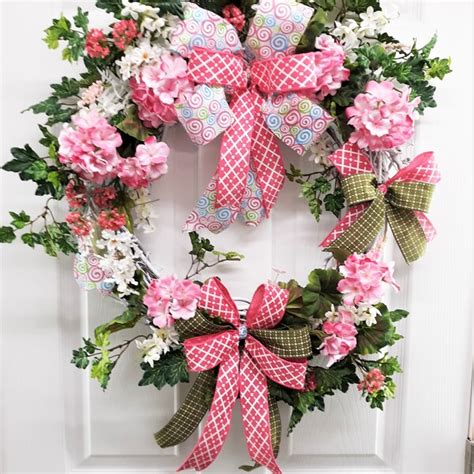 Geranium Wreath Etsy