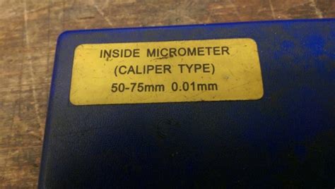 Inside Micrometer - Caliper Type 50mm - 75mm in fitted case