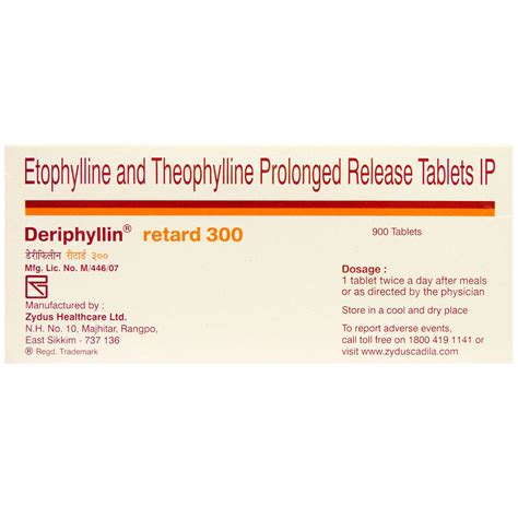 Deriphyllin Od 300 Tablet 15s Price Uses Side Effects Composition