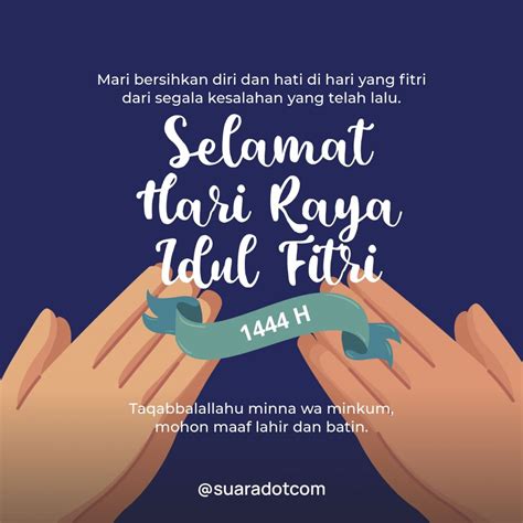 10 Gambar Ucapan Idul Fitri 2023 Download Gratis Di Share Jadi Kartu Lebaran