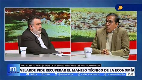 Entrevista a LUIS ALBERTO ARIAS Vocero en Economía del Partido Morado