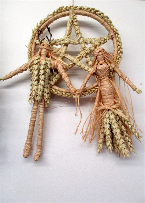 Lammas Handfasting Wheel Wheat God And Goddess Handmade By