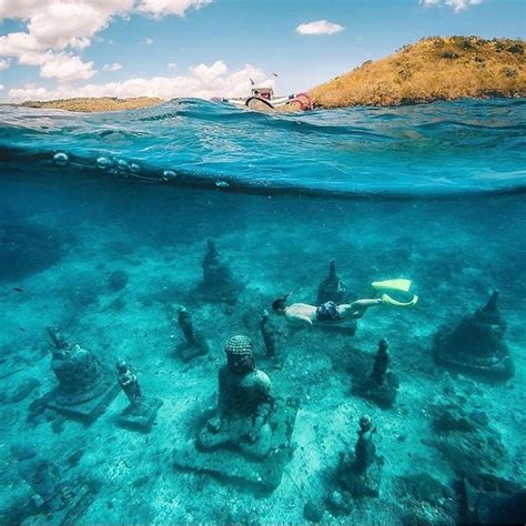 Underwater Buddha Temple Nusapenida Snorkeling Day