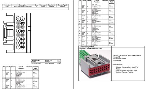 Ford Escape Electrical Wiring Diagram Connector Viewer Pinout