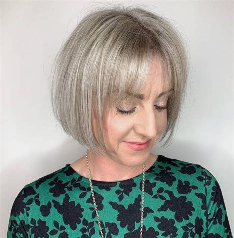 50 Gray Hair Styles Trending In 2021 Hair Adviser In 2021 Grey Bob Hairstyles Blunt Bob