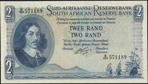 My Currency Collection South African Currency 2 Rand Banknote 1965 Jan