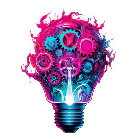 Premium Ai Image There Is A Light Bulb With Gears And Gears Inside Of