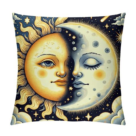 Gosmith Celestial Sun And Moon Tarot Pillow Covers Tarot Ts Witchy