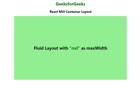 React Mui Container Layout Geeksforgeeks