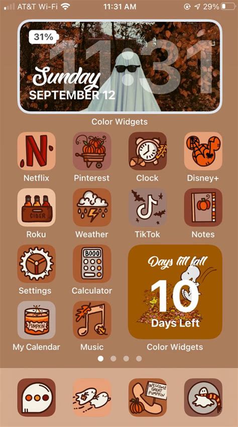 Aesthetic Fall IOS Home Screen Ideas Cute Fall Home Widgets I Take