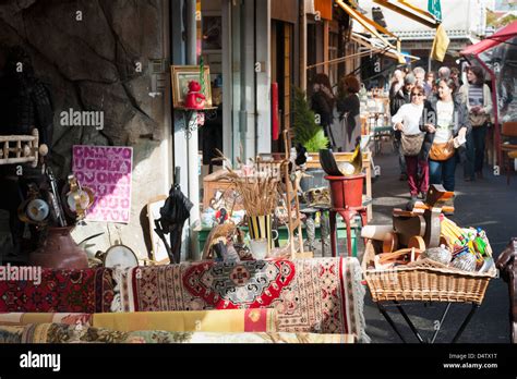 Marché aux Puces flea market at St Ouen near to Clignancourt in the