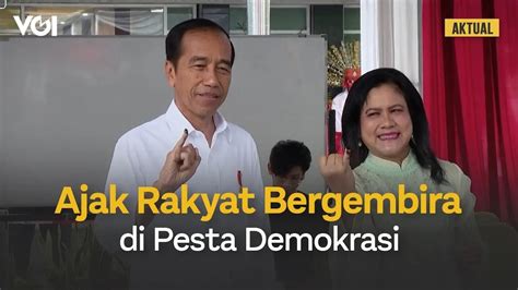 VIDEO Melihat Momen Presiden Jokowi Dan Iriana Gunakan Hak Pilihnya