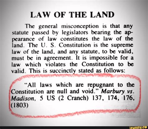 Supreme Law Of The Land