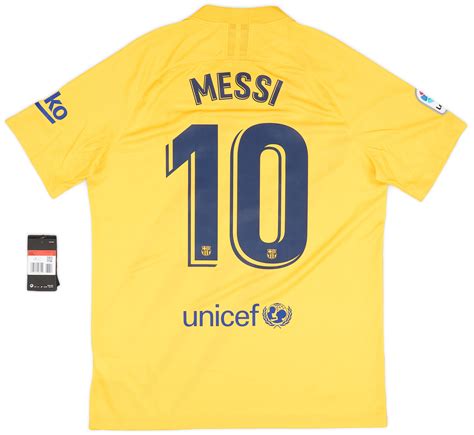 2019 20 Barcelona Senyera Fourth Shirt Messi 10 L