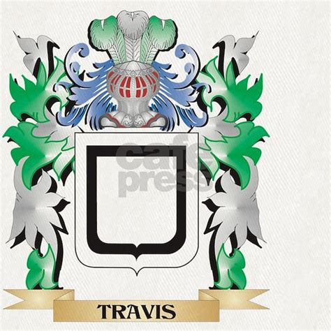 Travis Coat of Arms - Family Cres Canvas Lunch Bag by Johnny-Rico ...